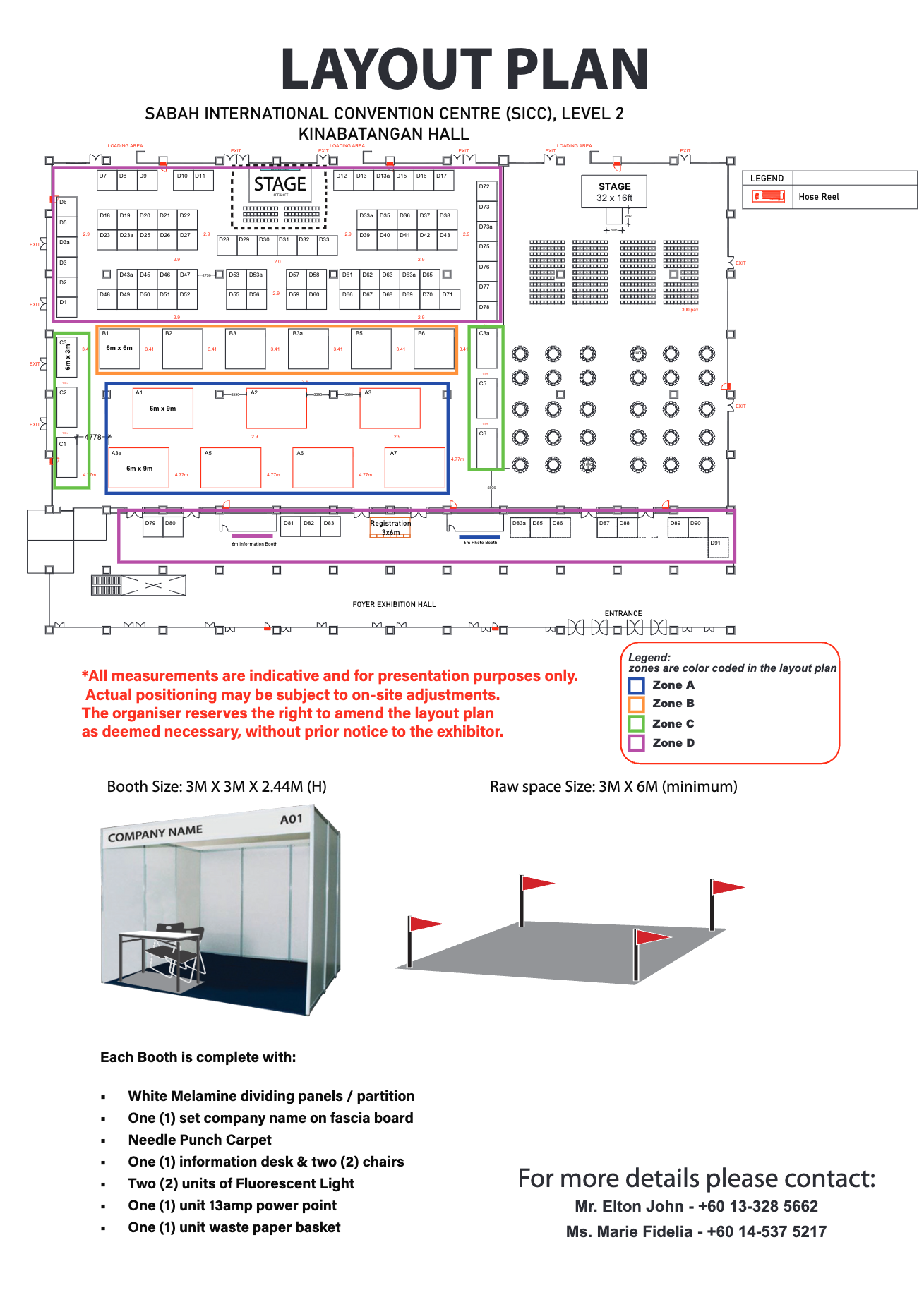 OGSE Sabah 2026 Exhibition Floor Plan