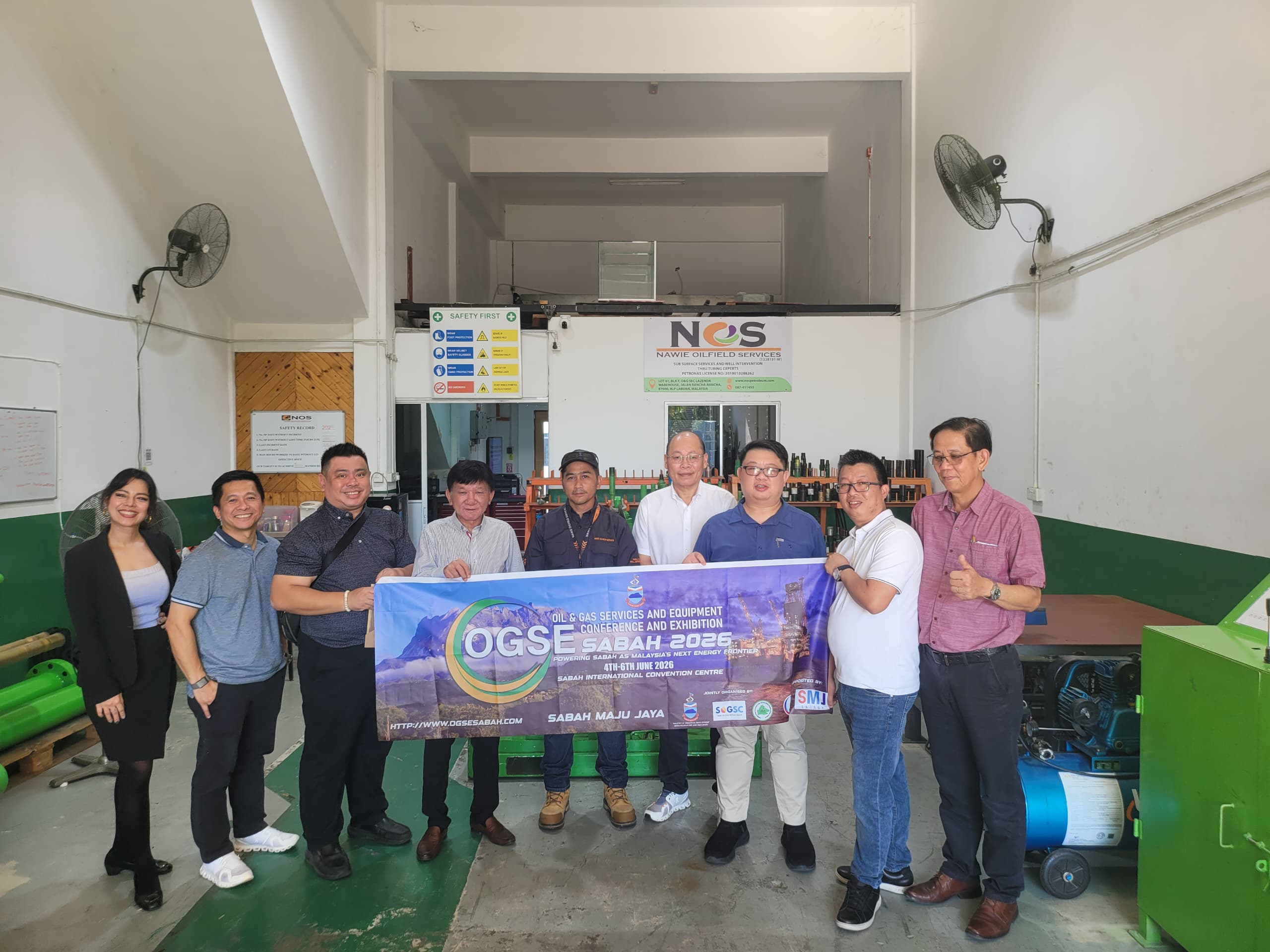 OGSE Sabah 2026 courtesy visit to Nawie Oilfield Services